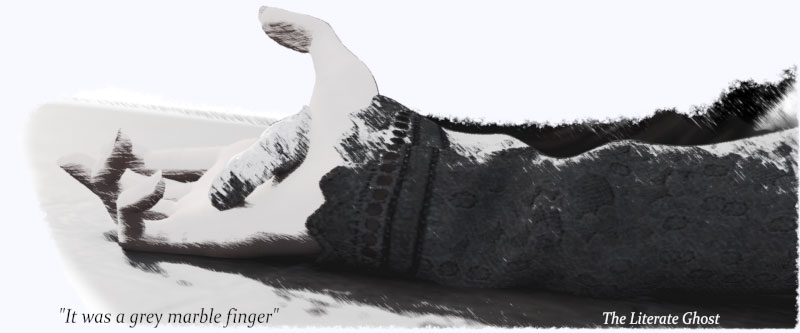 It was a gray marble finger.